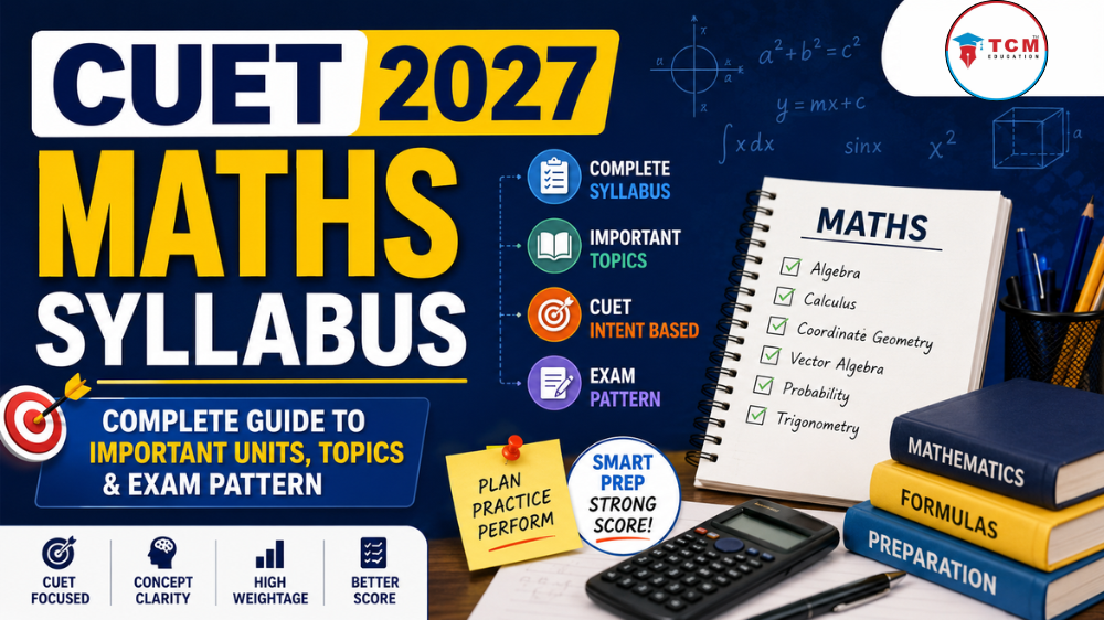 CUET Maths Syllabus 2027: Complete Guide to Important Units, Topics & Exam Pattern