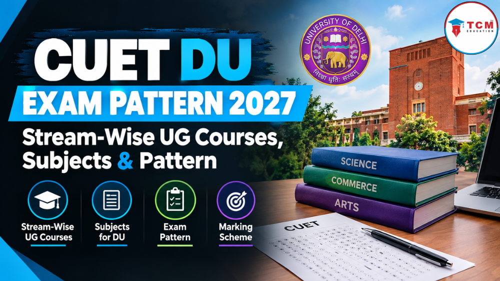 CUET DU Exam Pattern 2027 Stream-Wise UG Courses, Subjects & Pattern